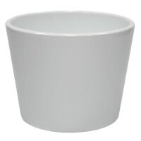 Keramik Übertopf, Durchmesser: 17cm, weiss...