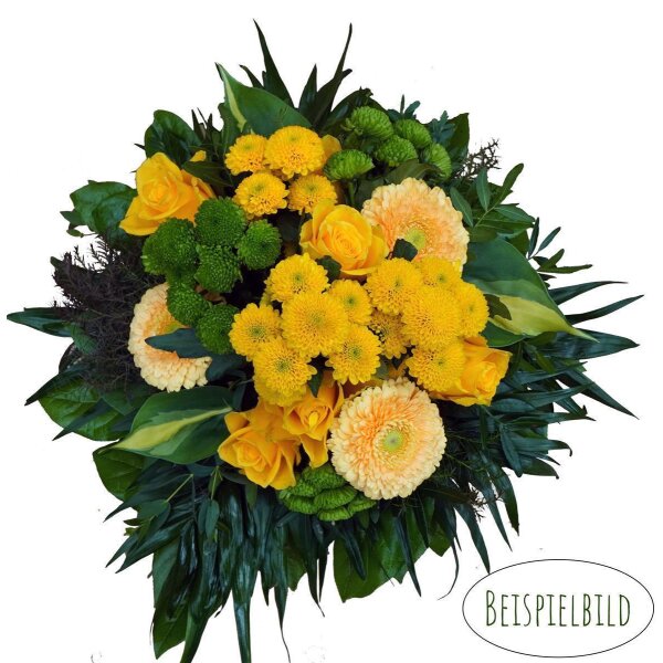 Floristenstrauß in der Farbe: gelb