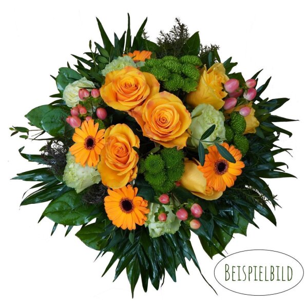 Floristenstrauß in der Farbe: orange  im Wert von 19,80 Euro