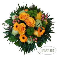 Floristenstrau&szlig; in der Farbe: orange  im Wert von 49,80 Euro