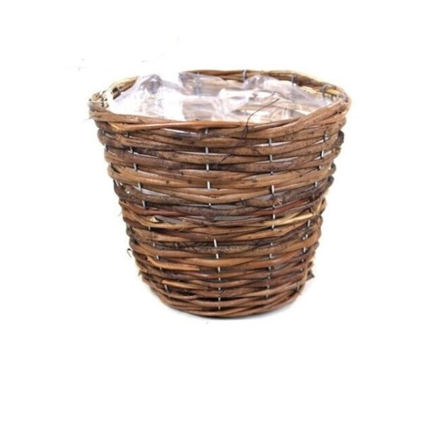 Weiden Pflanzkorb "Willow natur" Höhe ca. 17cm, Durchmesser ca. 22cm