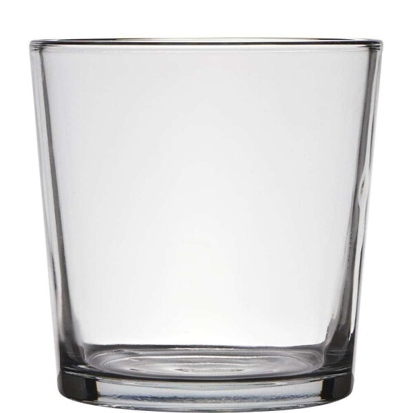 Glas Übertopf, klar, Höhe 12,5 cm, Durchmesser 14,5 cm