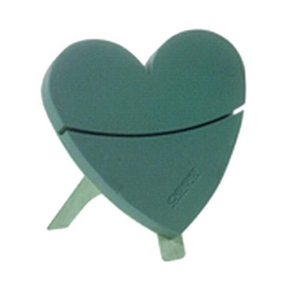 Oasis Bioline Herz mit Holzboden und Aufstellvorrichtung L=30 cm B=28 cm H=4,5 cm