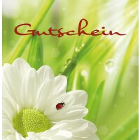 Gutschein Gärtnerei Müller (Motivkarte: weisse...