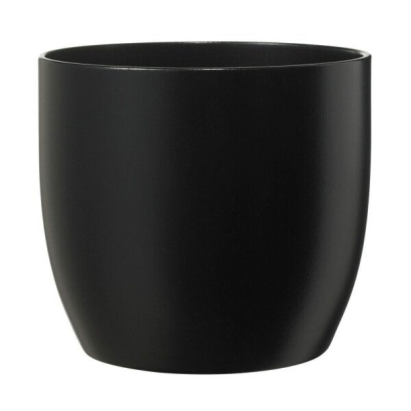 Übertopf Basel Fashion, schwarz matt, 13cm Durchmesser