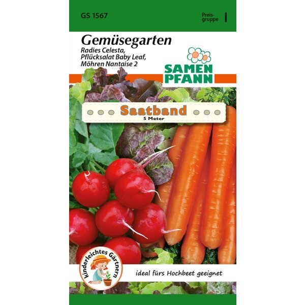 Saatband Gemüsegarten