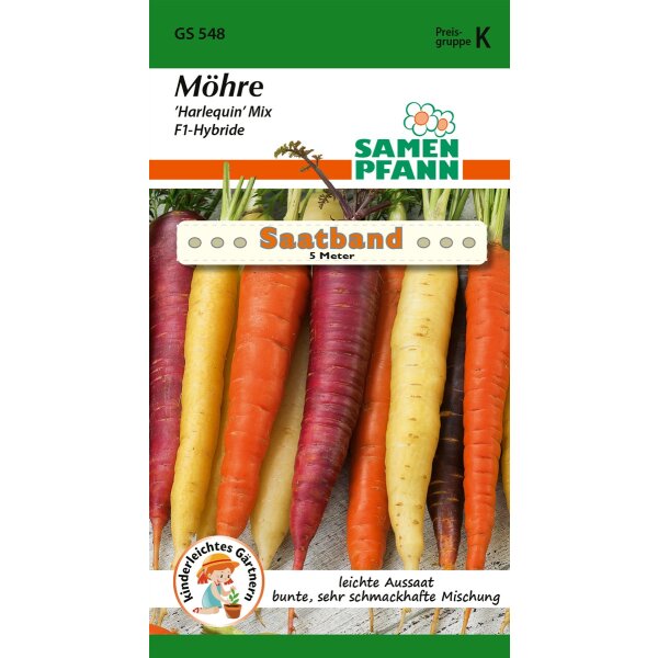 Saatband Möhren Harlequin Mix F1