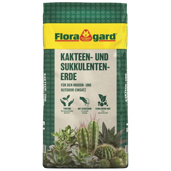 Floragard Kakteen- und Sukkulentenerde, 5 Liter