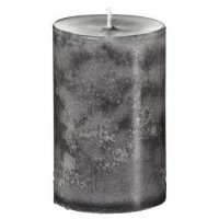 durchgefärbte Stumpenkerze Basic anthrazit