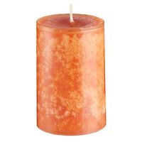 durchgefärbte Stumpenkerze Basic pumpkin