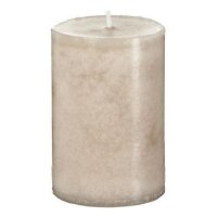 durchgefärbte Stumpenkerze Basic sahara
