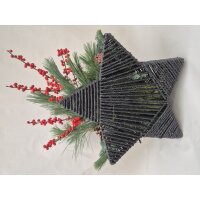 Stern to go, Farbe: anthrazit, inkl. Florarer F&uuml;llung