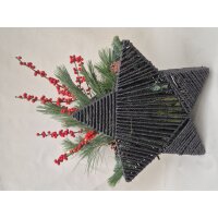 Stern to go, Farbe: anthrazit, inkl. Florarer F&uuml;llung