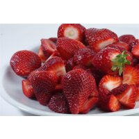 Bio-Erdbeere Toscana, (Fragaria ananassa),im 12cm Topf